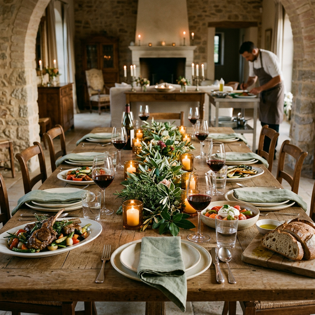 Chef-prepared communal dining